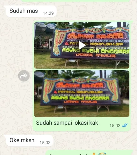 Pengiriman Papan Bunga Tukinggedong Puring